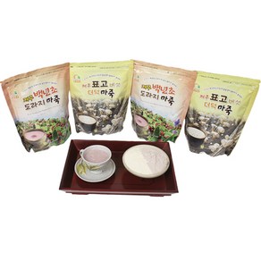 [삼화상사] 제주백년초도라지마죽(1.3kg) 제주표고더덕마죽(1.5kg) - 2봉지, 2개