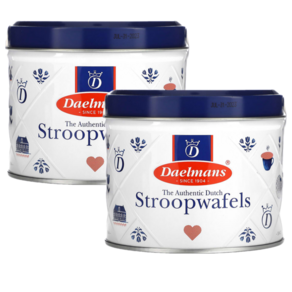 네덜란드 델만스스트룹와플 카라멜 460g 틴케이스 Daelmans Stoopwafels, 1개