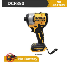 DEWALT 브러시리스 무선 3 단 임팩트 드라이버 20V 리튬 전동 공구 3250RPM 3800IPM 205NM 베어툴 DCF850 1