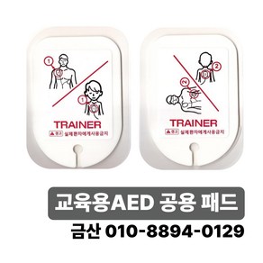 교육용 자동심장충격기 AED 공용 패드, 1개