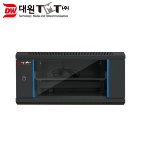 대원 허브랙 랙마운트 6U H300xD450xW600 CCTV보관 유치원 어린이집 필수 H300, 블랙 DW-H300B, 1개