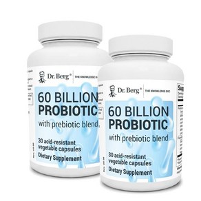 닥터베르그 프로바이오틱스 600억 유산균 프리바이오틱스 캡슐 D. Beg Nutitionals Pobiotics with Pebiotics, 2개, 30정