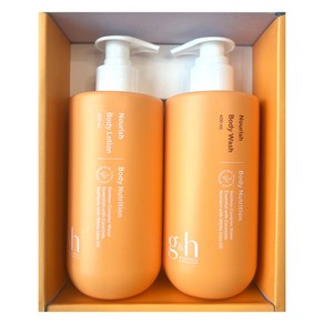 암웨이 지앤에이치 너리쉬 선물세트 바디로션 400ml + 바디워시 400ml, 1세트