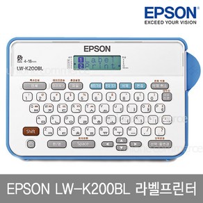 엡손 LW-K200BL 라벨프린터 12mm 라벨테이프 증정, 1개, LW-K200BL,사은품SC12YW(노랑용지검정글자)