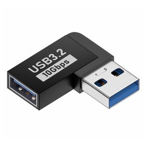 티놀지 USB 3.0 우향 연장 꺽임 젠더 블랙 [T-USB3-AMAFR], 1개, 상세페이지 참조