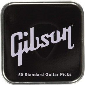 Gibson 깁슨 일렉기타 피크 50개입 틴케이스 포함, Thin, 1개