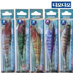 디오디오 삼봉에기 25년 NEW 한치 갑오징어 삼봉에기 세트, 1개, 15g, 오리지널세트