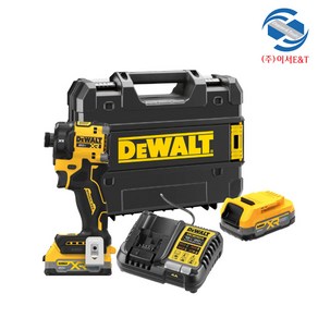 DEWALT 디월트 20V MAX XR 브러쉬리스 충전 유압식 임팩트 드라이버 1.7Ah 세트 DCF870E2T, 1개