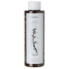 KORRES 코레스 손상 모발용 아몬드 및 아마씨 샴푸 실리콘 및 파라벤 프리 250ml, 1개