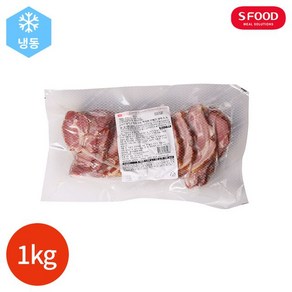 에스푸드 훈제 목살 스테이크 1kg, 없음, 1개