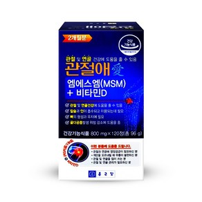 종근당 MSM 관절애 플러스 비타민D, 1개, 120정, 120정