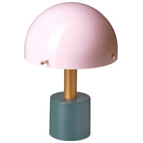이케아 NÖDMAST 뇌드마스트 LED이동식스탠드 건전지형 라이트핑크/다크그레이-그린 26 cm, 라이트핑크/다크그레이그린 705.759.14