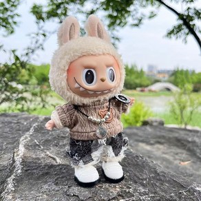 라부부 인형옷 열쇠고리 키링 17cm 피규어옷 세트, 17cm 라부부인형용, AC, 1개