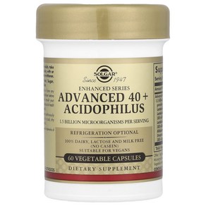 Solgar Advanced Acidophilus 40+ 아시도필러스 60정