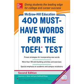 McGaw-Hill Education 400 Must-Have Wods fo the Toefl 2nd Edition Papeback, English, 9780071827591