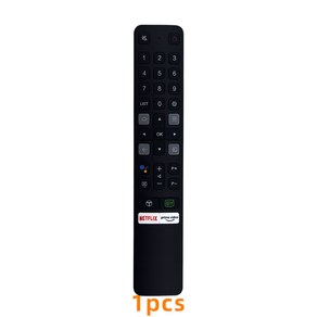 호환 TCL TV 65P725 50P65US 55P65US 65P615 50P8M 55P8M 65P8M 50P715 리모컨 RC901V FMR6 액세서리 음성 없음, 1pcs