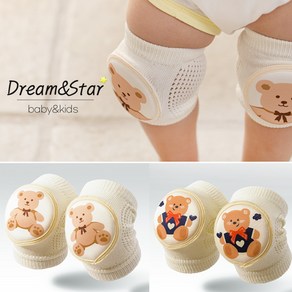 [꿈과별]곰이 아기 무릎보호대 걸음마 무릎양말 니삭스, A-type
