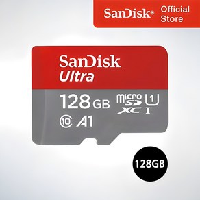 샌디스크코리아 공식인증정품 마이크로 SD 카드 SDXC ULTRA 울트라 QUAB 128GB, 1개