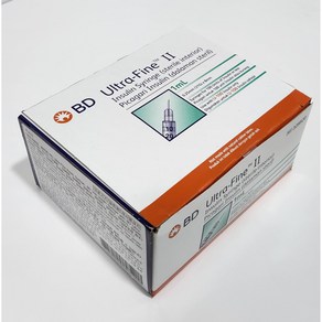 BD울트라파인2 1ml 인슐린 주사기0.25mm( 31G) 8mm 100개입 1박스