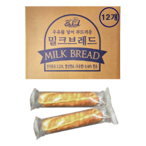 우유를 넣어 부드러운 밀크 브레드 12개입, 384g, 1개