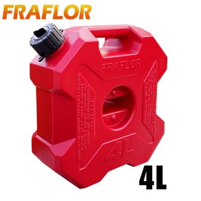 FRAFLOR 캠핑 휴대용 제리캔 오일 탱크 4L, 4L빨간연료탱크, 1개