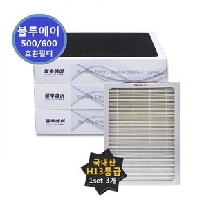 블루에어 680i 국내산 호환필터 스모크스탑 500/600, 블루에어500, 3개