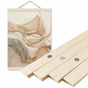 61/71//81/91/101cm 자석 액자 우드 행잉 프레임 원목 포스터 족자, 61cm, 1개