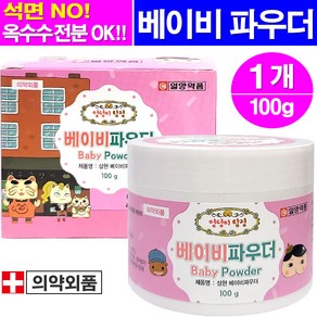 삼현제약 토닥 베이비 파우더 100ml 땀띠분 베이비파우더, 100g, 1개