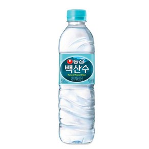 농심 백산수 천지차이 500ml 20개 생수 유라벨 화산암반 미네랄워터