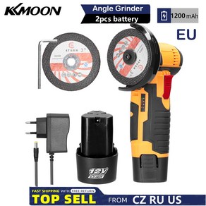 리튬 배터리 앵글 그라인더 무선 미니 연마기 다이아몬드 커팅 그라인더 12V 19500rpm 500W 19500Rpm 2 개