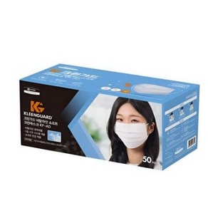 44381 크린가드 비말차단 덴탈마스크 KFAD 소프트 크린 일회용마스크 50매, 1개