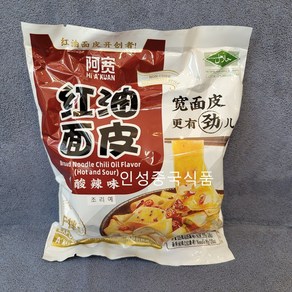 인성중국식품 홍유면피 비빔면 량피면 쏸라맛115g, 1개