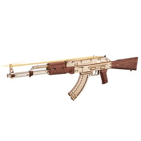 LQ901 AK47 자동 소총 (ASSAULT RIFLE) D.I.Y 고무줄 총 [영문판], 1개