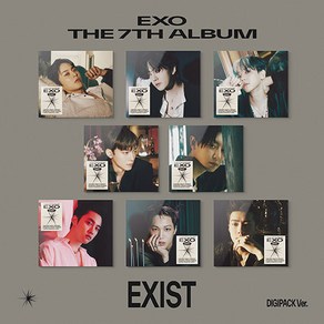 [특전 지관통 포스터] [EXO] 엑소 정규7집 EXIST (Digipack Ve.) 랜덤1종 / 키링북클릿+접지포스터+포토카드