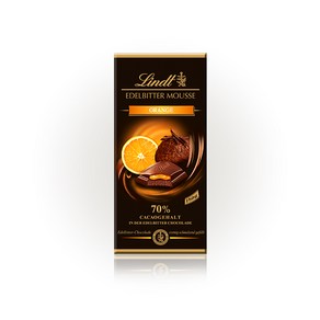 린트 Tafel E Bitte 오렌지 무스 다크 초콜릿 150g Lindt, 1개