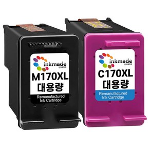 M170XL C170XL 대용량 재생잉크 세트 삼성 SL-J1760FW SCX-1360, 1개, 검정,칼라