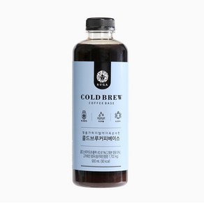 흥국 콜드브루 커피베이스 900ml, 1개, 1개, 1개입