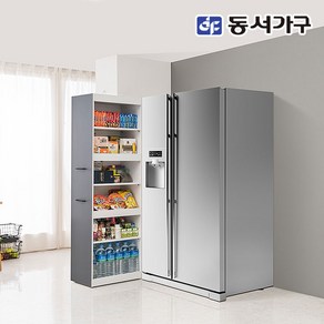 동서가구 네오 블라인 바퀴달린 와이드 키큰 슬라이딩 냉장고 틈새 수납장 350 NEO598, 화이트