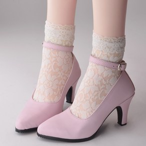 구체관절인형 하이 힐 슈즈 Tinity Doll - RM High Heel Shoes (Pink), Pink, 1개