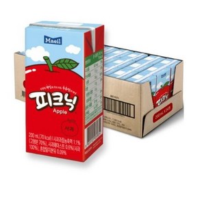 매일유업 피크닉 사과맛, 200ml, 120개