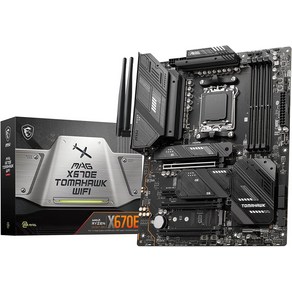 MSI 마더보드 MAG X670E TOMAHAWK WIFI Ryzen 7000 시리즈(AM5)대응 80A SPS 전원 페이즈 X670E 칩셋 ATX MB6167, 한개옵션1