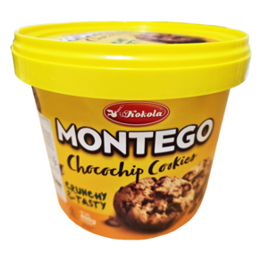 코콜라 MONTEGO 초코칩 쿠키 인도네시아 초코 과자 아이들 간식, 400g, 1개