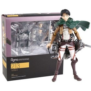 진격의 거인 피규어 굿즈 Figma 에렌 예거 207 미카사 아커만 203 Levi 213 이동식 바디 조인트 액션 키덜트 175159, Figma 213 box, 1개