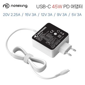 삼성 갤럭시북3 NT750XFG-KH39G ADLX45YCC3A 45W USB-C 전원 아답터, 1개