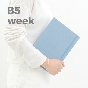 바이풀디자인 기억보관함 B5 주간 2025년 다이어리, 1개, 01 클라우디 블루