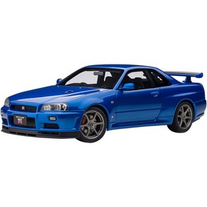 오토아트 닛산 스카이라인 GT-R(R34) V스펙 II 베이사이드 블루 완제품 77408