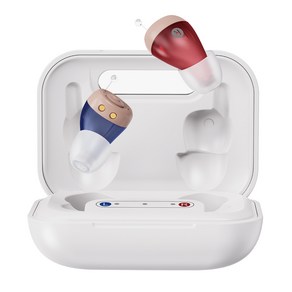 미국 FDA에서 승인된 깨끗하고 크게 잘들리는 귓속형 초소형 소리 음성증폭기 피스넷 히어링 청력보조기능, 1개