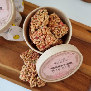 풍심당 조청 자일리톨 딸기 아몬드 현미 강정 (60g), 1개, 60g