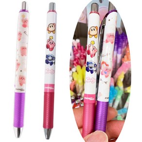 별의 커비 에너겔 볼펜(0.5mm) 퍼플 핑크 Pentel ENERGEL, 2.핑크