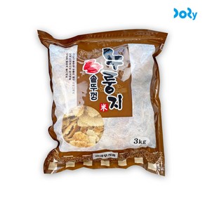 도리마켓 구수한 누룽지 대용량 3kg 솥뚜껑 국내산 쌀로 제조, 1개, 3000g